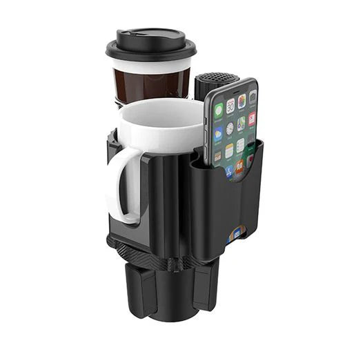Car Cup Holder Expander with Phone Holder & Coaster - 360° Adjustable Base html Copy - Saif Al Najmi Kw